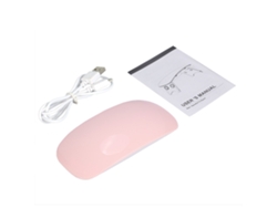 Secador De Unhas 6w Lâmpada Led Uv Para Cura De Esmalte Em Gel Manicure Ferramenta De Beleza Rosa