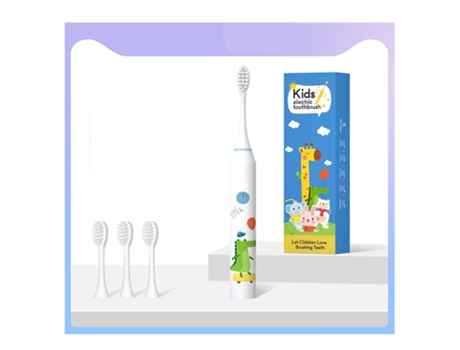 Cepillo de dientes eléctrico XM Sonic con temporizador inteligente y cerdas suaves para niños de 3 a 12 años