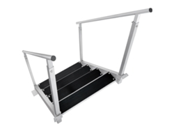 Escalera de muelle de aluminio Succebuy de 4 escalones, ajustable de 30 a 38 pulgadas, capacidad de 500 libras