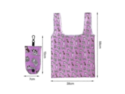 Bolsa de compras grande, reutilizable y ecológica para supermercados, guardar juguetes, playa, bolso de hombro, GOKOCO