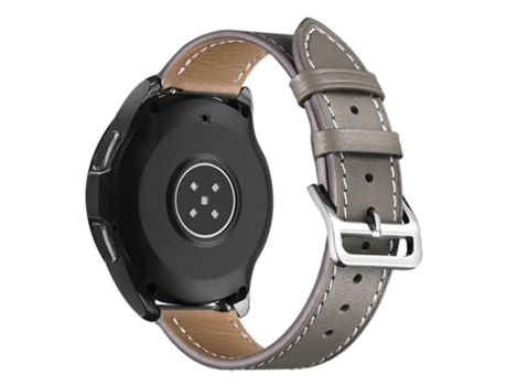 Correa de piel auténtica 22mm liberación rápida ajustable para Xiaomi YouPin Haylou RT/RT2/GST/GS/RS3 - gris pardo