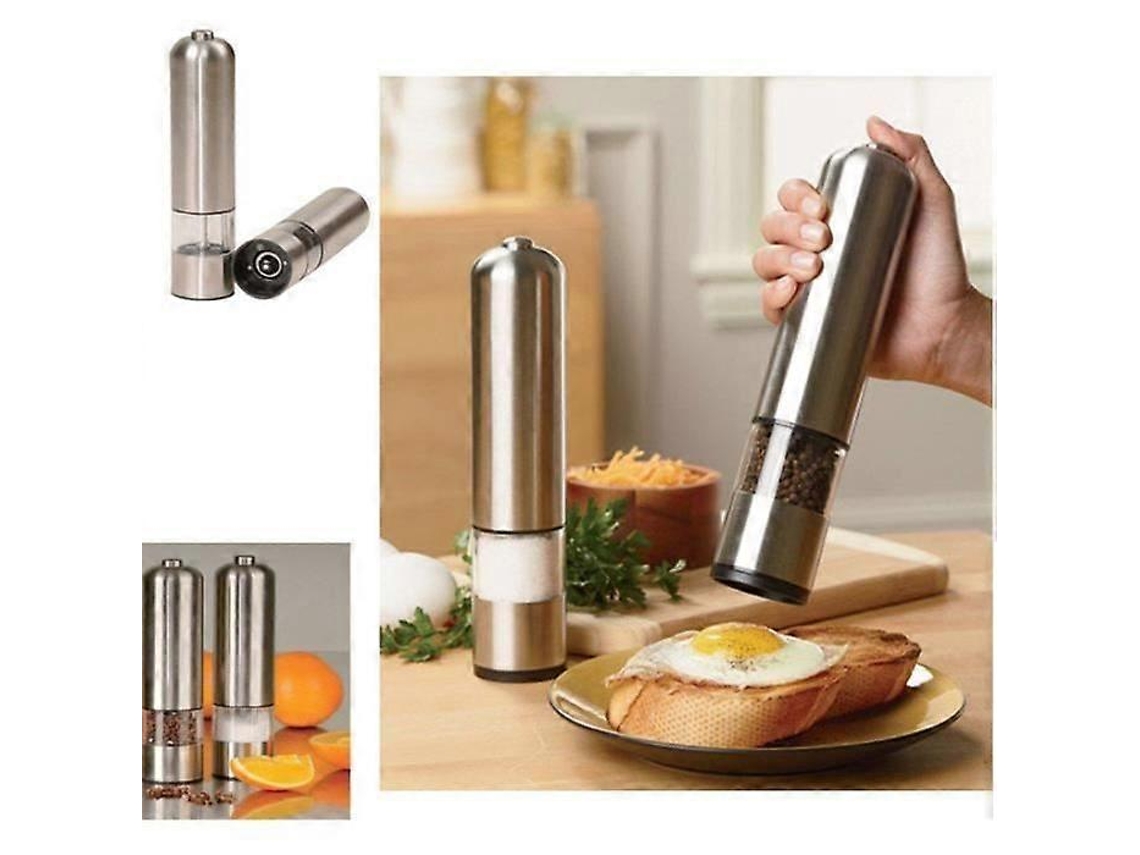 Molinillo de pimienta eléctrico, molinillo de sal y molinillo eléctrico de acero inoxidable Rosewell