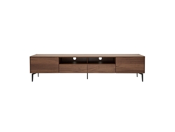 Mueble Tv de Diseño de Contrachapado de Nogal 200 Cm Bliss MILIBOO