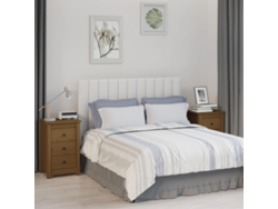 Mesitas de Noche LOVELY HOME Mesinha 2Pcs 40X35X61,5 Cm Pinho Maciço Castanho Mel