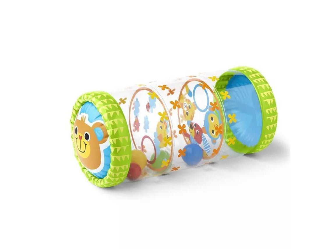 Rodillo Hinchable De Pvc Para Bebés Con Pelotas Y Cascabeles Para El Desarrollo Temprano (de 3 Meses A 3 Años).