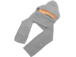 De Bufanda Y Gorro Para Mujer Ciieeo, Bufanda Con Capucha Abrigada Y Gorro De Lana Grueso.