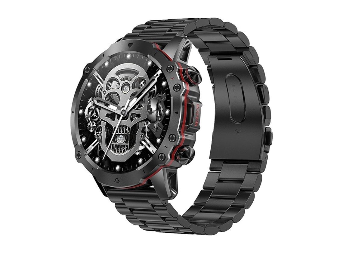 Reloj inteligente con llamadas Bluetooth, pantalla de 1,43 pulgadas, monitorización de frecuencia cardíaca y presión arterial, y múltiples modos deportivos Yizhood