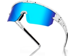 Gafas De Sol De Ciclismo Polarizadas Uv400 Para Hombres Y Mujeres Gafas De Ciclismo De Bicicleta De Montaña Blanco Gertiz