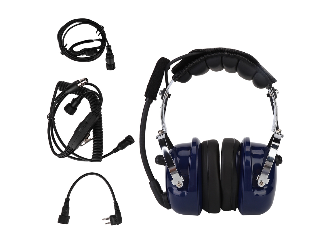 Auriculares con carcasa para PC (3 botones PTT, micrófono VOX)