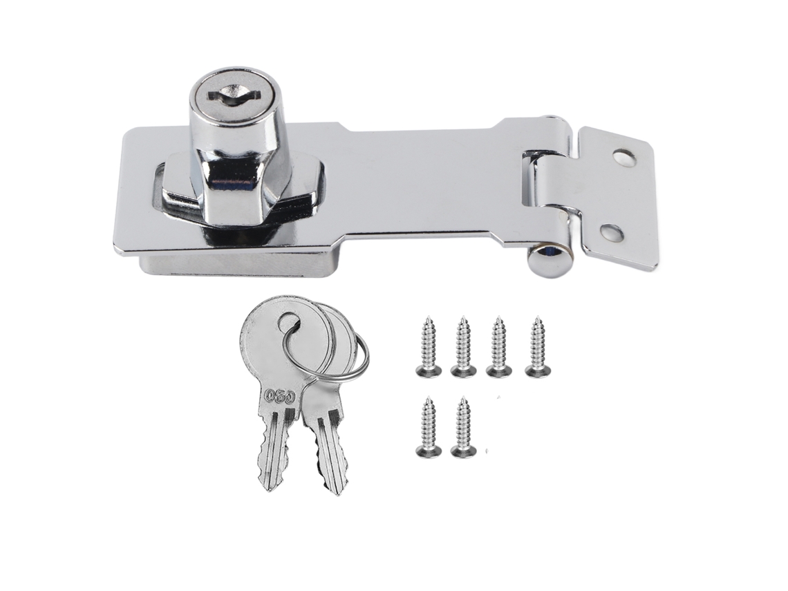 Cerradura Antirrobo De Aleación De Zinc Para Armarios, Cajones Y Puertas, Con Cerradura Y Tornillos Incluidos.