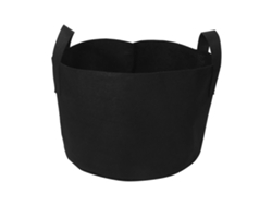 Bolsa de cultivo de fieltro negro transpirable para hortalizas y flores, 10 galones, 28x40 cm, juego de 1 bolsa, sin marca.