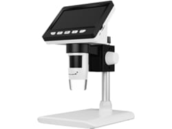 Microscopio Digital Lcd De 4,3 Pulgadas Con Ranura Para Monedas, Aumento De 1000x Y 8 Luces.