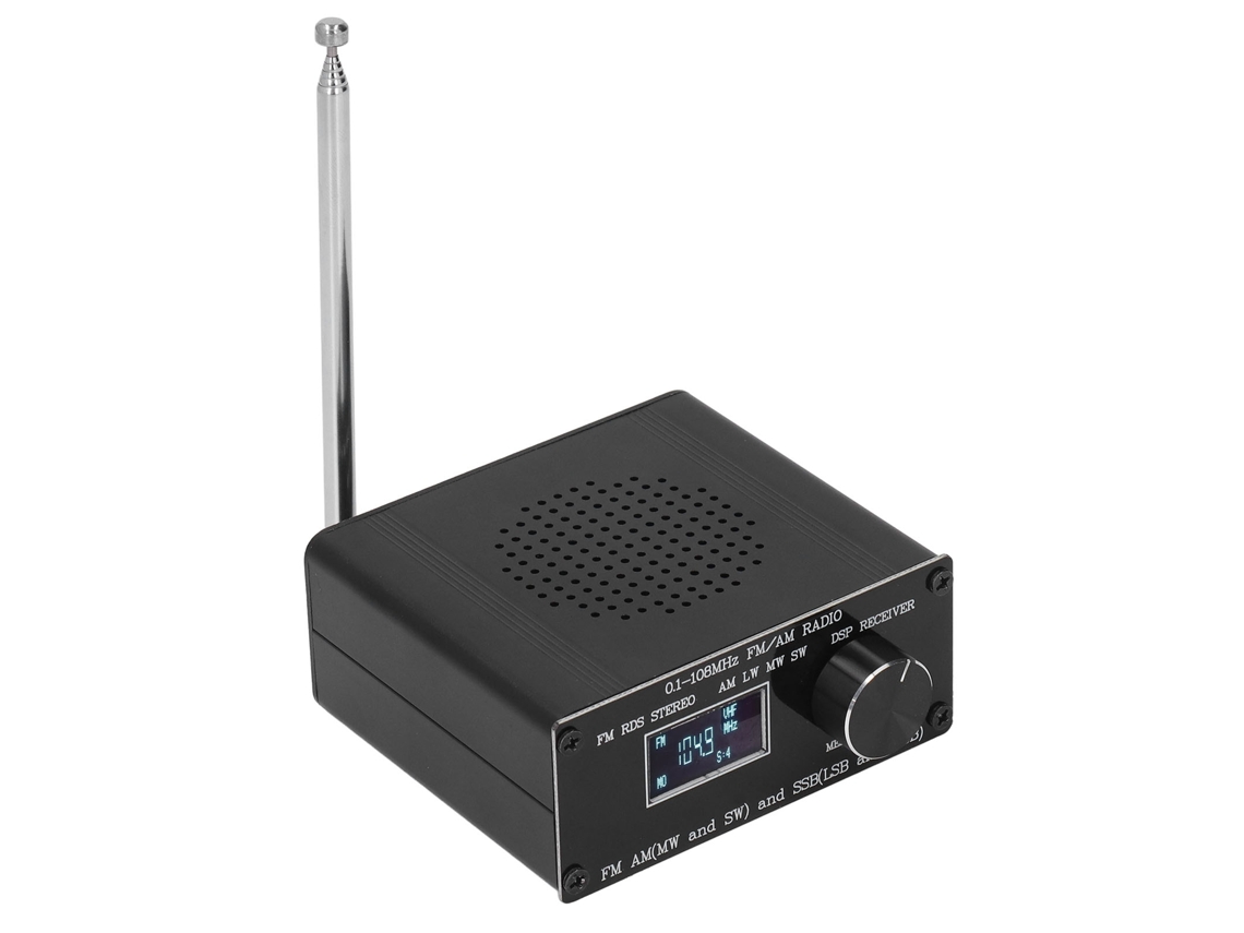 Radio Receptor De Banda Completa Fm Am Ssb Con Pantalla 0.96in Carga Usb Kit De Accesorios Sma