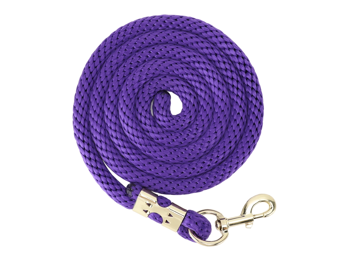 Cuerda De Trabajo Para Caballos De 2 M Con Gancho, Antirotura, Mango Antideslizante, Para Entrenamiento Y Manejo, Color Morado.