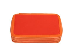 Estuche De Lápices Grande Con Diseño Exquisito Y Almacenamiento Amplio Para Colegio Hogar Naranja