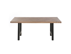 Mesa Comedor Acacia Metal Marron 180x90x76cm