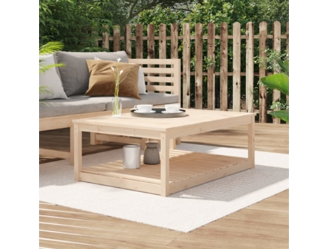 MAISON EXCLUSIVE Mesa de jardín madera maciza pino 121x82,5x45 cm