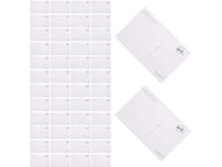 120 Postales Blancas En Blanco, 120 Unidades, Cartulina, 10 X 15 Cm, Tamaño Estándar.