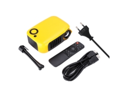 Projetor Portátil Mini Para Casa Com Resolução Hd 480*320 Amarelo Para Crianças