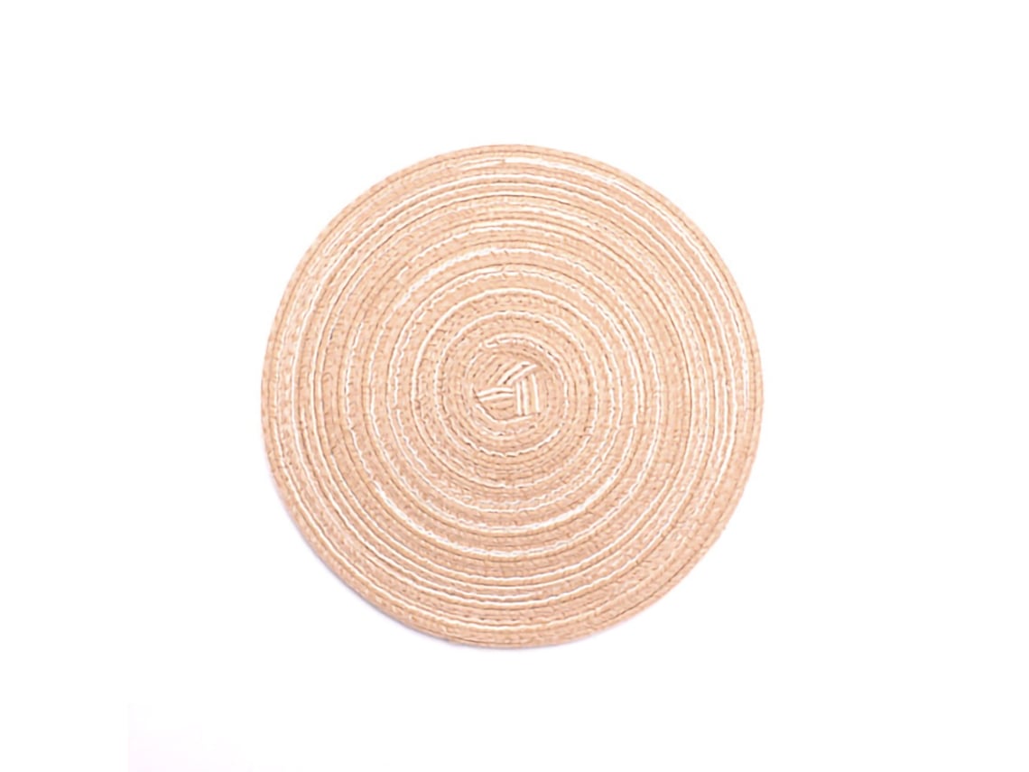 Juego De 4 Posavasos Redondos De Tela Termoaislante Para Mesa De Comedor - 30 Cm