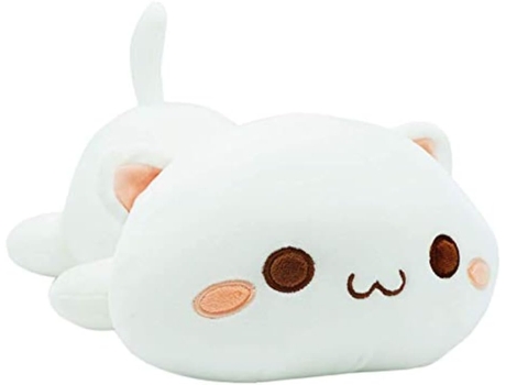 Gato de peluche de juguete de peluche almohada de gato tumbado (35 cm), 35 cm ZMDECQNA
