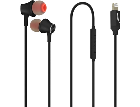 Auriculares con Cable AKASHI ALTINTRAMFIBLK (In Ear - Noise Cancelling - Negro)