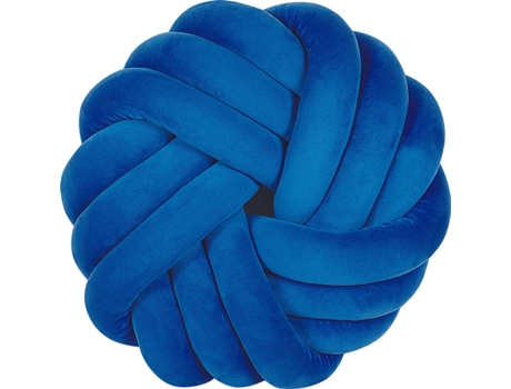 Cojín de terciopelo azul marino 30 x 30 cm BELIANI Akola