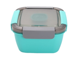MEOIRUERY Compartimentos para Ensalada Apilables 50 oz 3 Compartimentos para Bento Box Snacks