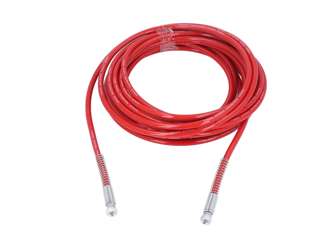 Manguera Flexible De Fibra De Alta Presión Sin Aire Para Pintura, 15 Metros (49,21 Pies), 6 Mm (1/4 Pulg.), Color Rojo.