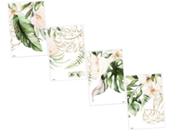 4 Láminas De Pegatinas De Pared, Diseño Creativo Para La Decoración De Paredes Del Hogar.