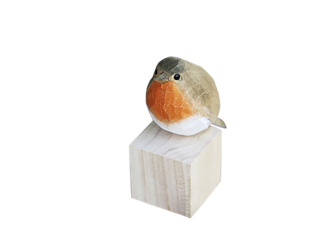 Adornos de pájaros de madera para decoración de interiores y exteriores