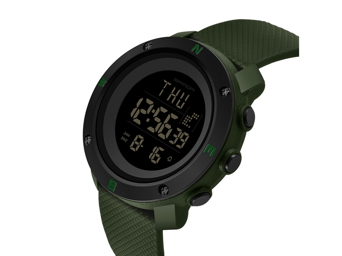 Relógio De Pulso Masculino De Couro Moderno Dial Redondo Quartzo Casal (cor Menthe)