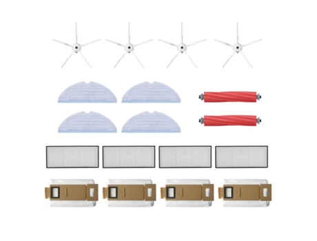 18 piezas para Xiaomi Roborock S7 T7S T7S Plus Robot repuestos de aspiradora cepillo principal fregona filtro de trapo Cepillo Lateral bolsa de polvo