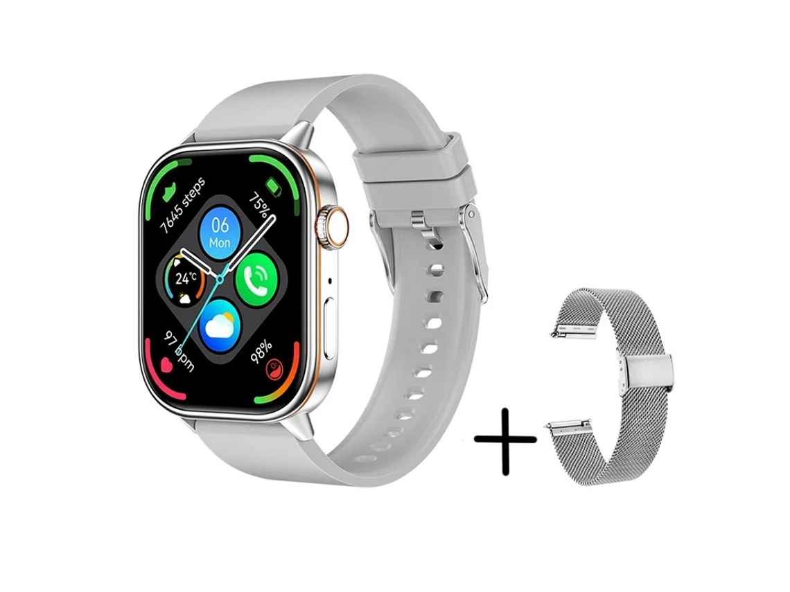 Smartwatch Qx17 Gps Brújula 100 Contactos Con Contraseña Yizhood (plata)