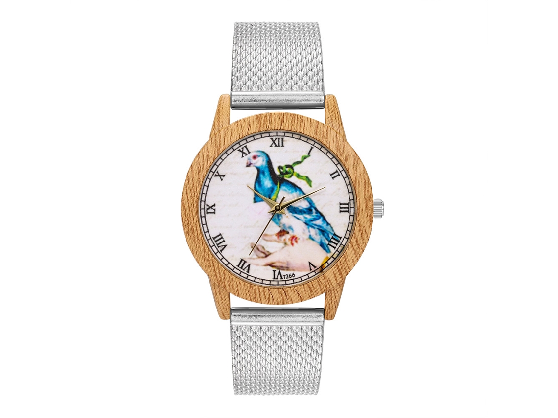 Reloj De Cuarzo Unisex Con Correa De Silicona, Dial Redondo, Casual Y Fashion (plateado)