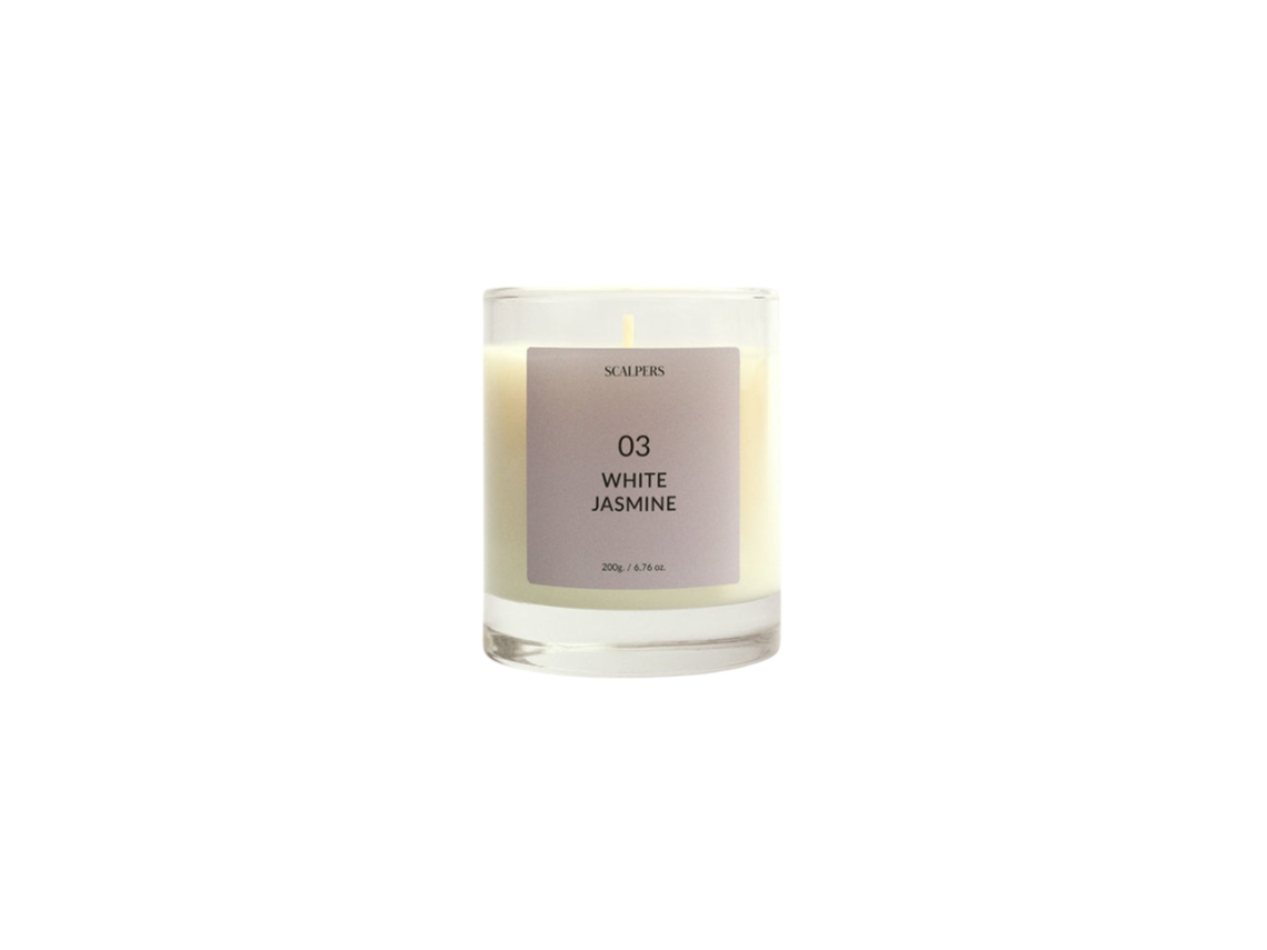 Vela perfumada 200gr aroma a jazmín blanco Scalpers
