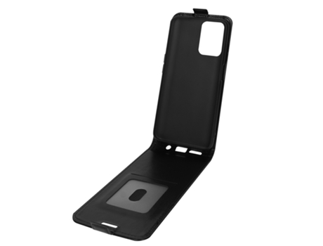 Funda Cierre Vertical Efecto para Oppo A54S AVIZAR Piel Negro