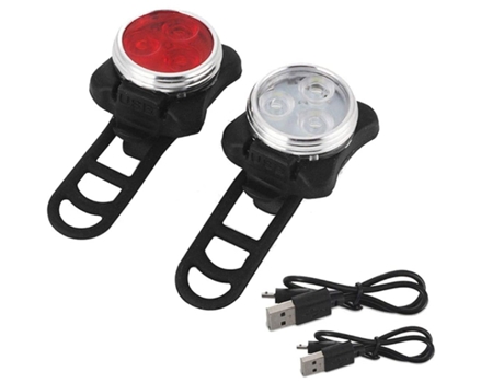 Luces para bicicleta Luces para bicicleta Luces para bicicleta recargables por USB Luces para bicicleta súper brillantes a prueba de agua Luces par...