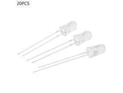 20pcs/set Diodos Led De 5mm, Lámparas De Luz Rgb Coloridas Parpadeantes Rápidas, Componentes Electrónicos