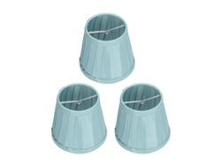 BJ-3 Piezas de pantallas textiles para lámparas E14 con clip para lámparas de araña, apliques de pared, oficina, hogar, decoración - Verde oscuro