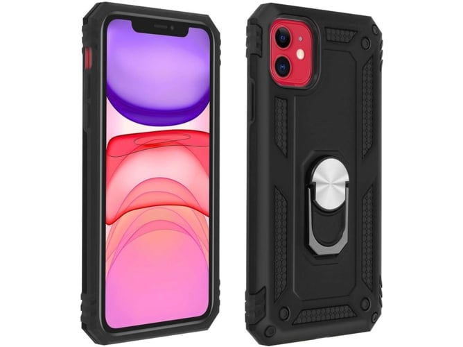 Funda iPhone 11 AVIZAR Anillo Negro