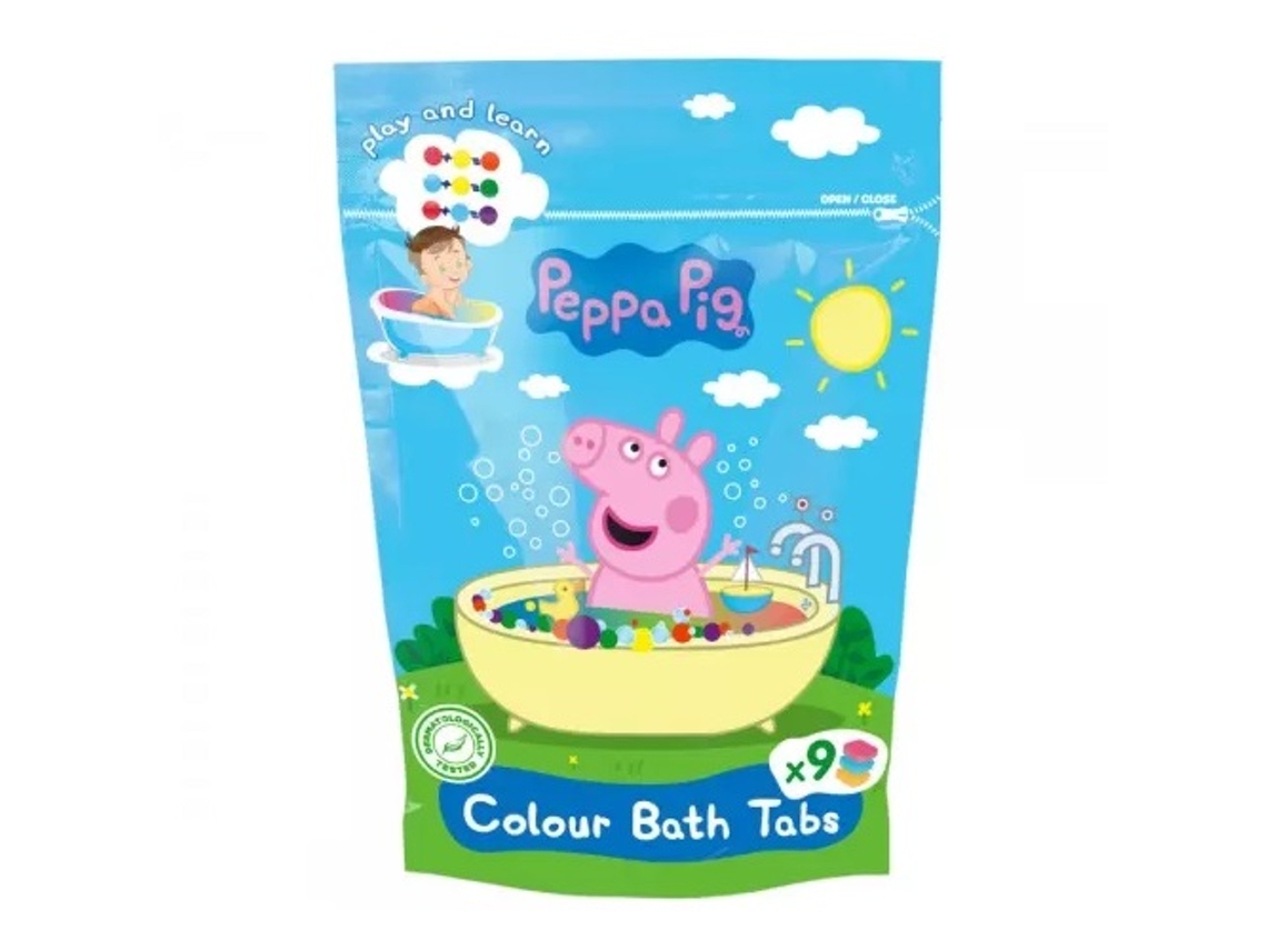 Comprimidos de colores divertidos para la hora del baño, 144 g Peppa Pig