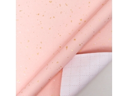 Papel de regalo navideño Chrui Design Rosa y Dorado, 43 cm x 10 m