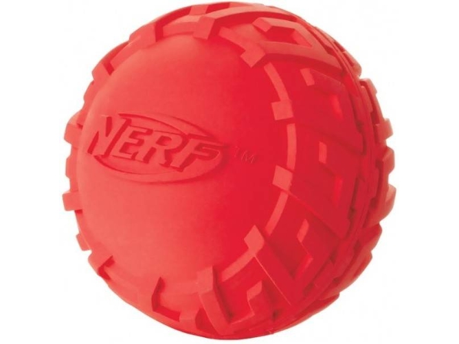 Pelota para Perros NERF Tire Squeak Rojo (M)