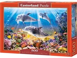 Puzzle CASTORLAND Dolphins Underwater (500 Piezas)