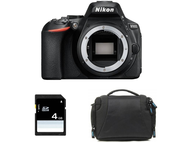 Kit Cámara Réflex NIKON D5600+ Bolsa + SD 4Go