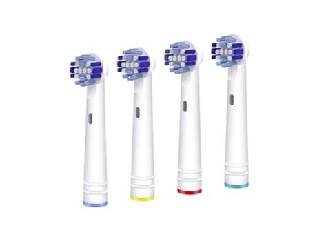4 piezas de cabezales de cepillo de dientes de repuesto compatibles con Oral B Braun, cabezales de cepillo de dientes eléctricos profesionales Cabe...