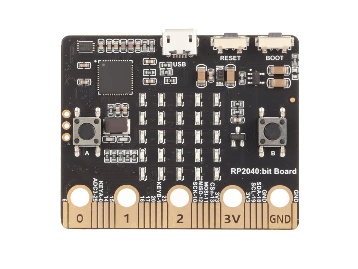 Placa de desarrollo Baoj-2026 Micro Bit Rp2040 para Raspberry Pi Pi Pico con luz LED para programar robots y controlar juegos.