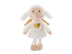 Peluche de oveja Nici La La Lammie de 30 cm, color blanco y dorado, para bebé