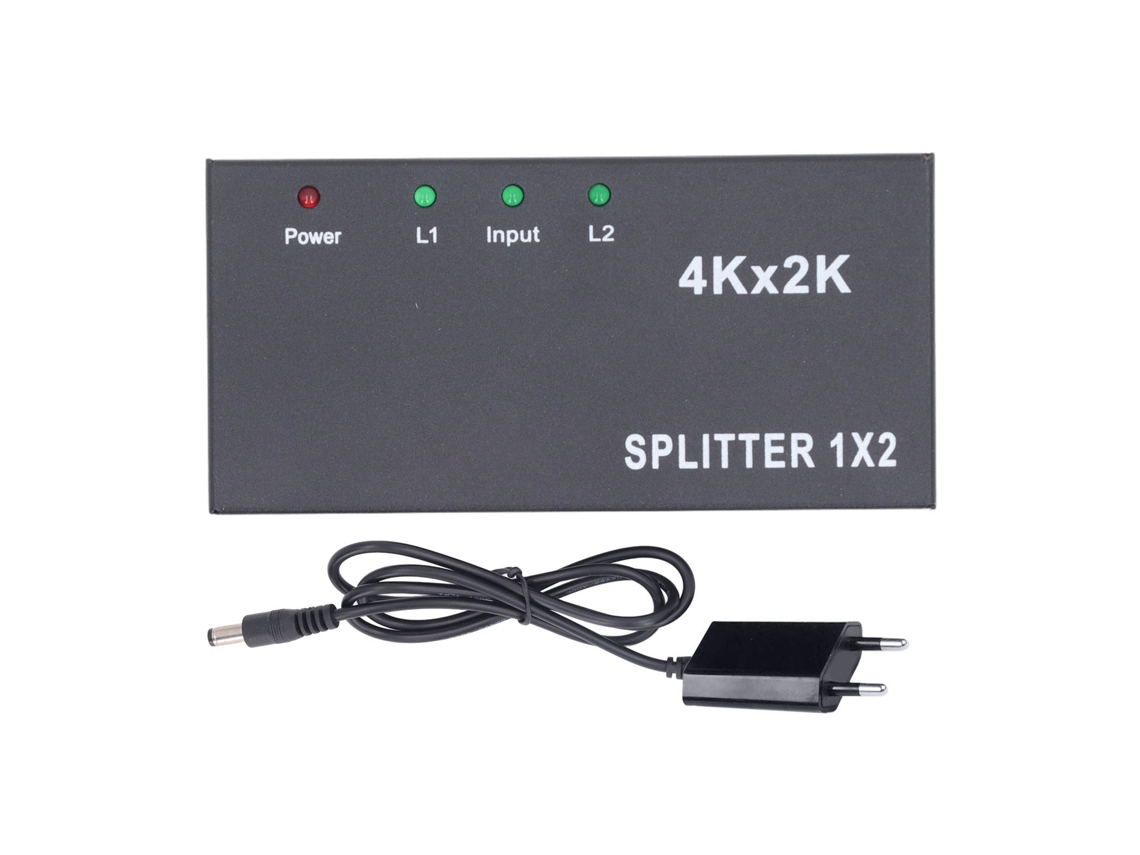 Divisor HDMI profesional 1 entrada 2 salidas 4k 3d